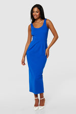 Load image into Gallery viewer, Closet London Royal Blue Pencil Midaxi Dress
