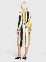 Load image into Gallery viewer, Sisley Printed Shirt Dress With Sash - Yellow
