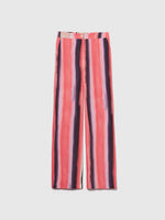 Load image into Gallery viewer, Sisley Multicolour Stripe Trousers - Coral
