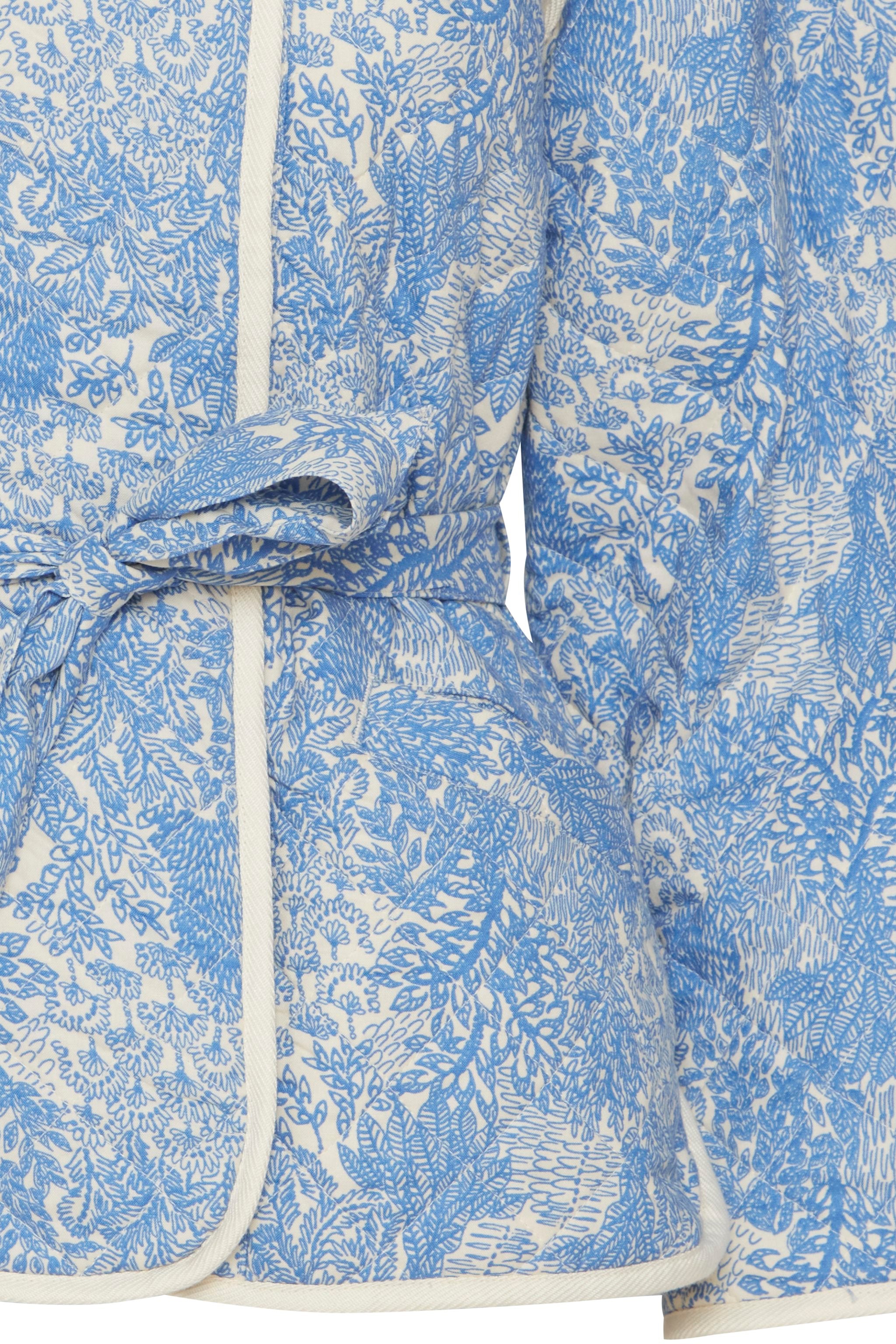 ATELIER RÊVE kimono Style Printed Casual Jacket - Doodle Flower Print