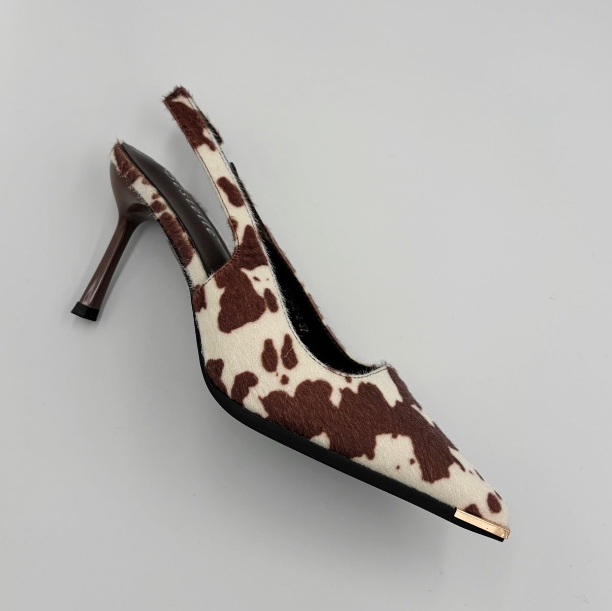 Cow Print Slingback Heel