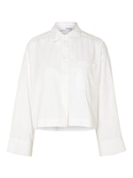 Load image into Gallery viewer, Clara Boxy Cropped Shirt - White

