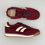 Load image into Gallery viewer, Burgundy Stripe Sneaker

