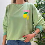 Load image into Gallery viewer, Lemon Cello Sweatshirt Pastel Green
