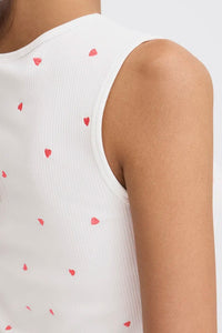 Ichi Heart Vest Top