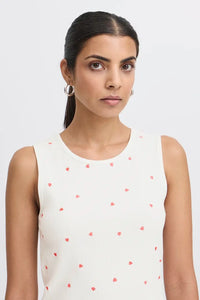 Ichi Heart Vest Top