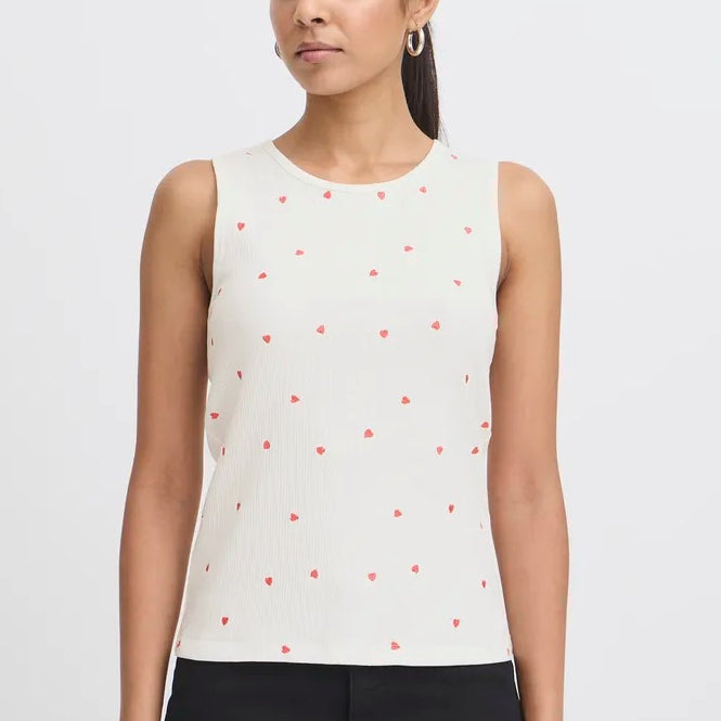Ichi Heart Vest Top