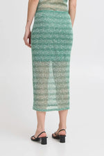 Load image into Gallery viewer, Ichi Sequin Mesh Midi Skirt
