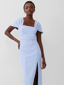 French Connection Echo Crepe Midi Dress - Cashmere Blue