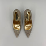 Load image into Gallery viewer, Gold Sequin Pointed Toe Stiletto
