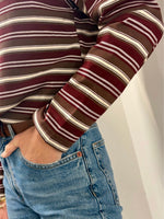 Load image into Gallery viewer, Multistripe Round Neck Top
