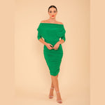 Load image into Gallery viewer, ATOM LABEL Oxygen Dress With Sleeves - Green
