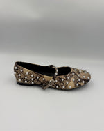 Load image into Gallery viewer, Studded Snake Flat Pumps
