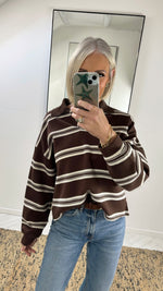 Load image into Gallery viewer, Rugby Stripe LS Top
