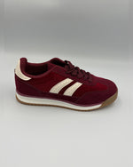Load image into Gallery viewer, Burgundy Stripe Sneaker
