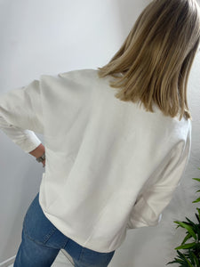 Je T'aime Sweatshirt White