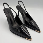 Load image into Gallery viewer, Black Patent Slingback Heel
