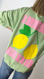 Load image into Gallery viewer, Lemon Cello Sweatshirt Pastel Green
