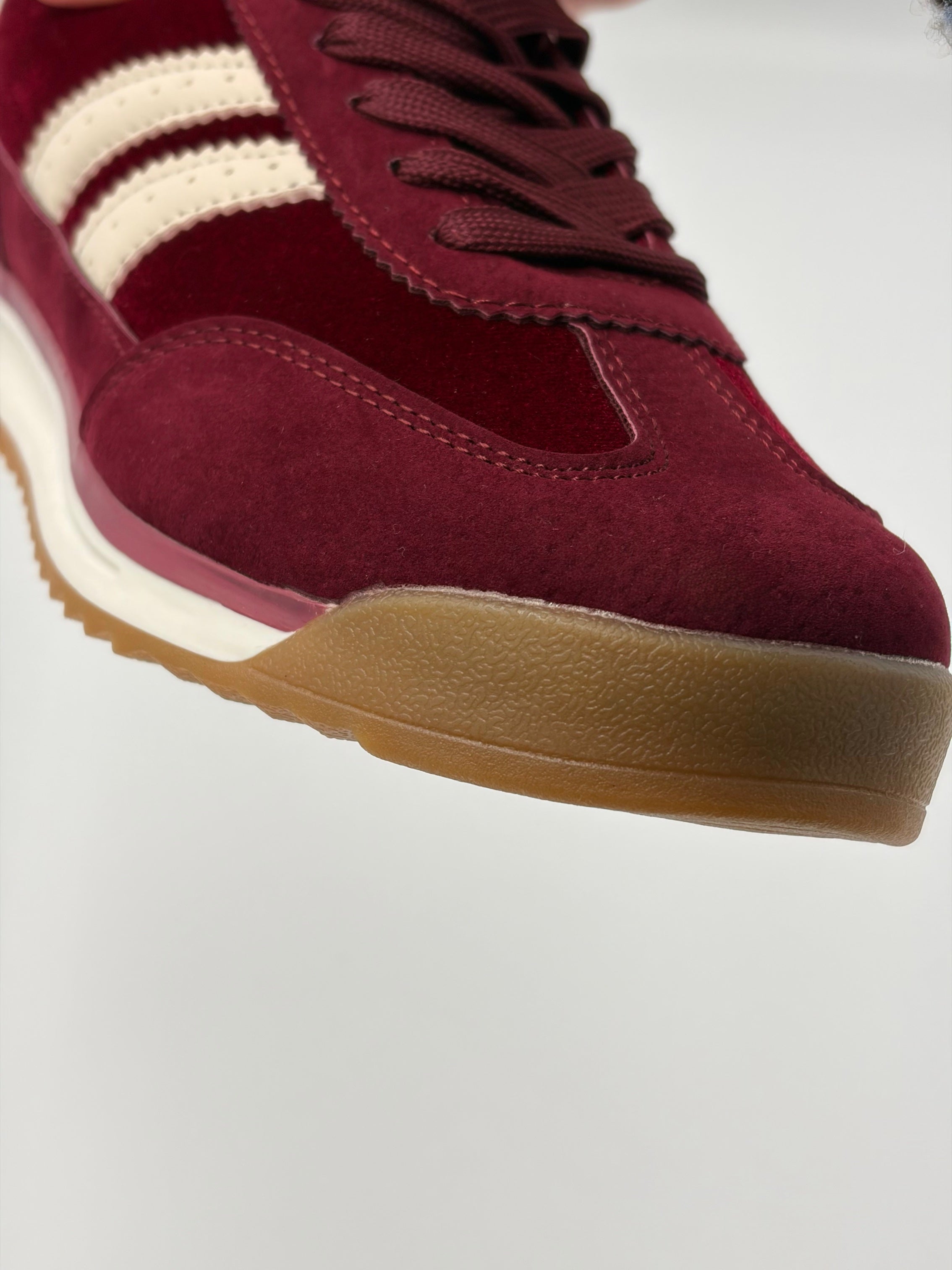Burgundy Stripe Sneaker