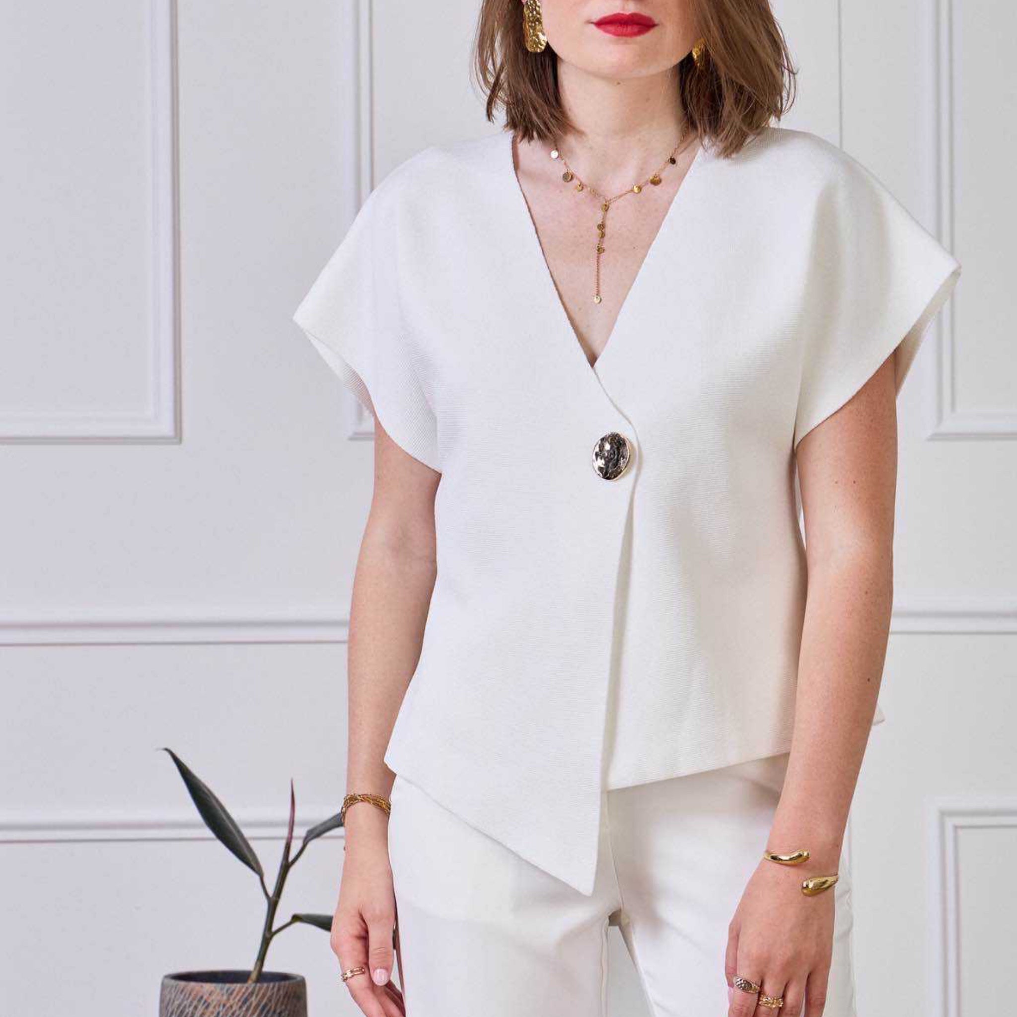 Ivy Knitted Wrap Top