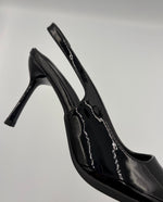 Load image into Gallery viewer, Black Patent Slingback Heel
