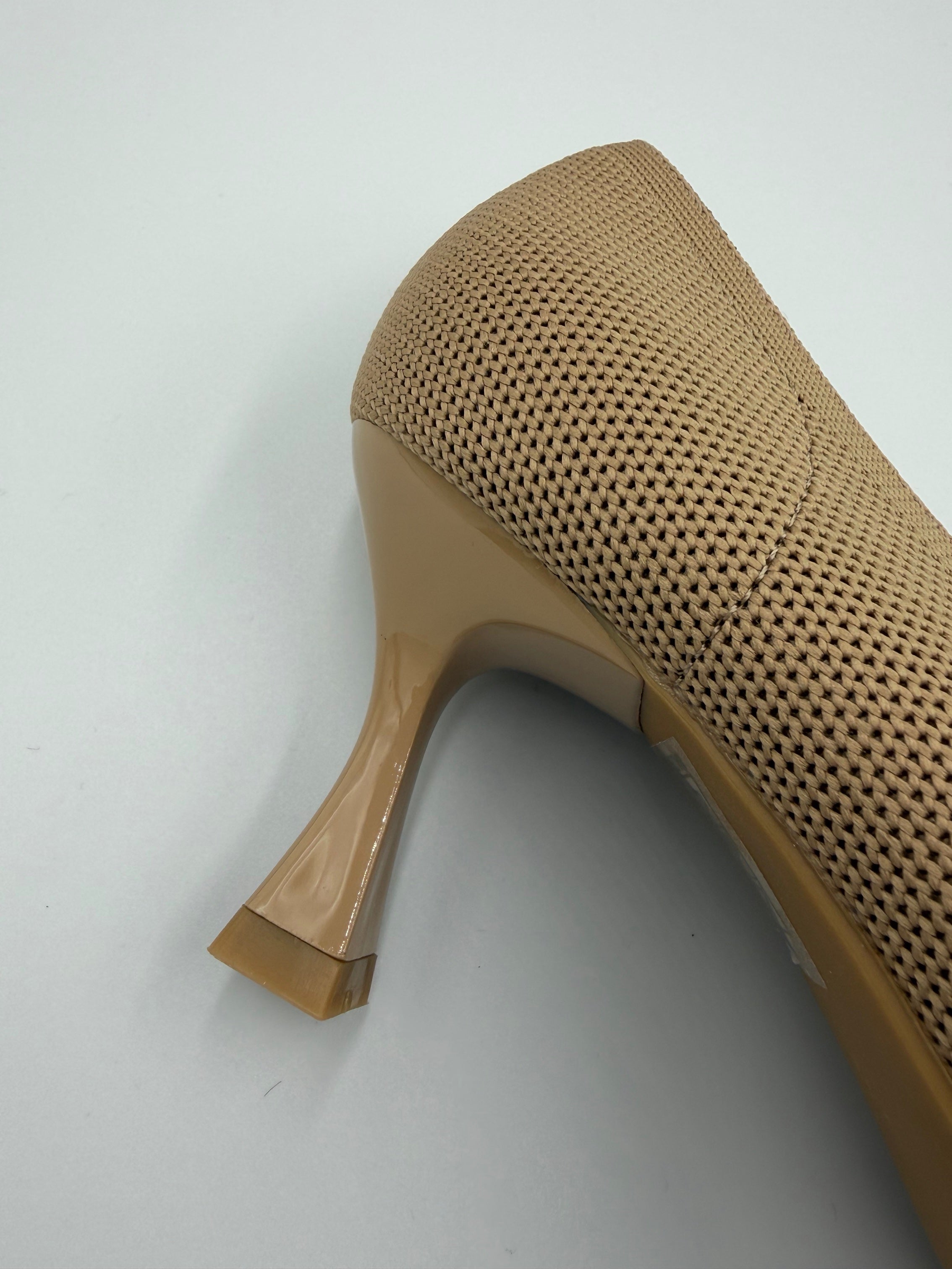 Brown Mesh Heel