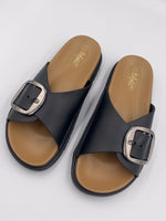 Load image into Gallery viewer, Waterproof Black Big Buckle Sandal
