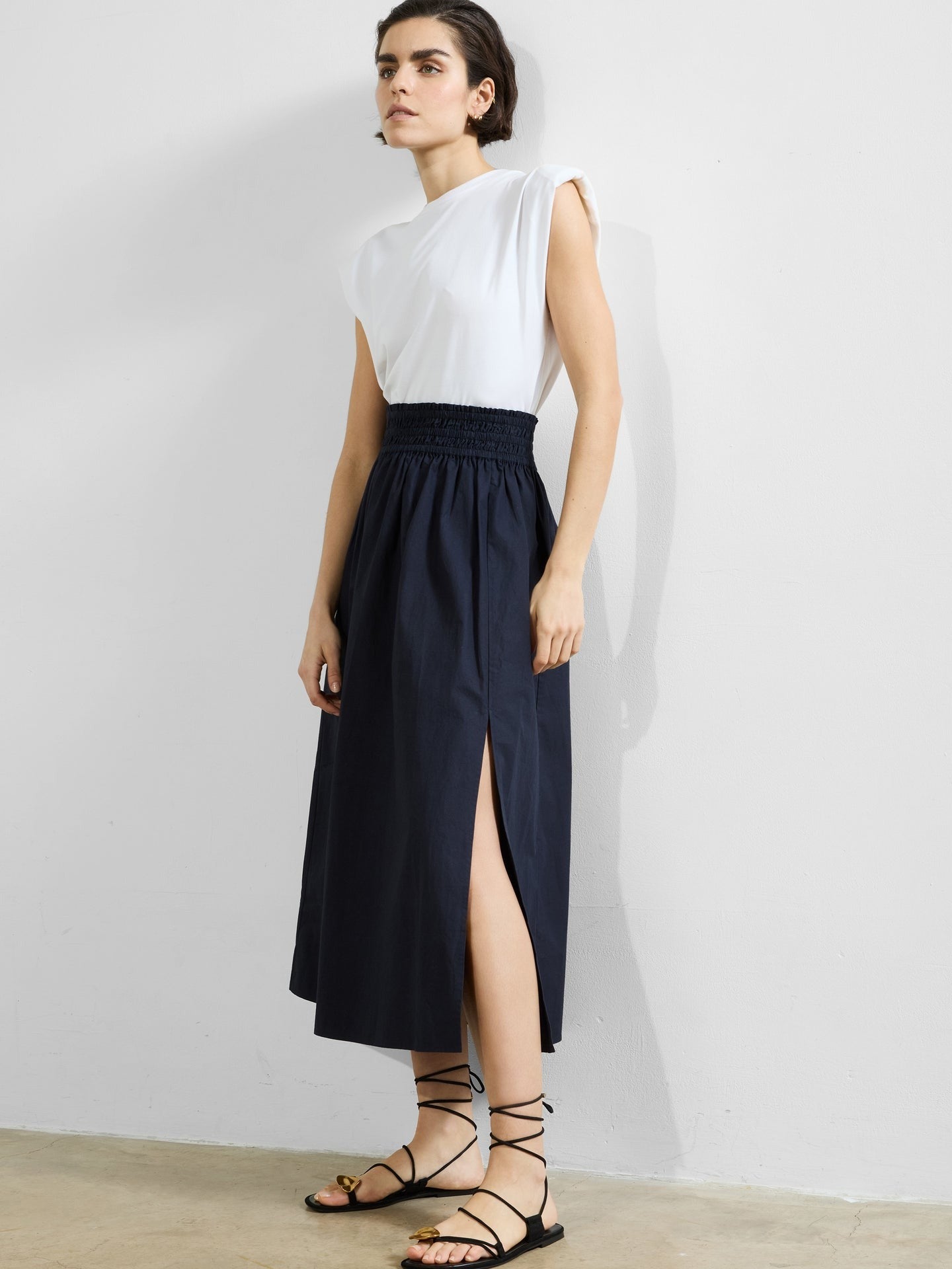 French Connection Barletta Poplin Square Skirt