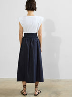 Load image into Gallery viewer, French Connection Barletta Poplin Square Skirt
