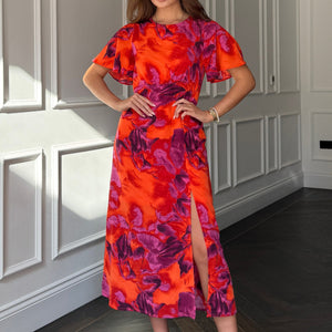 Bridget Twist Font Split Arm Jumpsuit