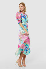 Load image into Gallery viewer, Closet London Aqua Jacquard Print A-Line Dress
