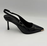 Load image into Gallery viewer, Black Patent Slingback Heel
