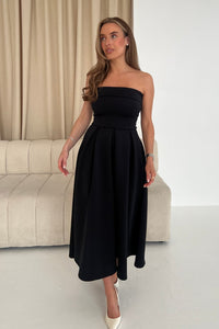 Danni Strapless Bandeau Midi Dress