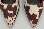 Load image into Gallery viewer, Cow Print Slingback Heel
