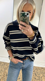 Load image into Gallery viewer, Rugby Stripe LS Top
