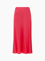 Load image into Gallery viewer, French Connection Ennis Eco Satin Midaxi Slip Skirt - Azalea
