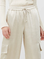 Load image into Gallery viewer, French Connection Chloetta Recycled Cargo Trousers - Silver Lining
