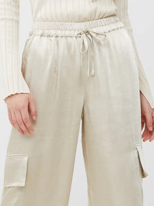 French Connection Chloetta Recycled Cargo Trousers - Silver Lining