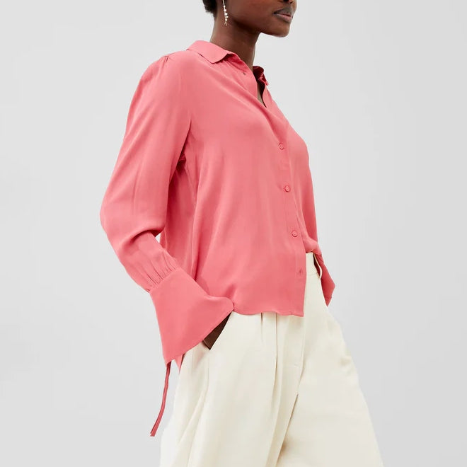 French Connection Cecile Crepe Shirt - Rose Kiss