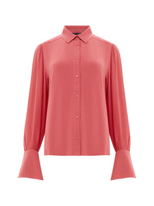 French Connection Cecile Crepe Shirt - Rose Kiss