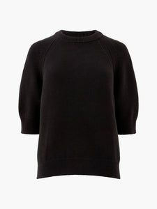 French Connection Lily Mozart Short Sleeve Jumper - Blackout
