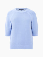 Load image into Gallery viewer, French Connection Lily Mozart Short Sleeve Jumper - Bluebell
