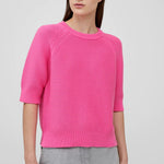 Load image into Gallery viewer, French Connection Lily Mozart Short Sleeve Jumper - Aurora Pink
