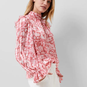 French Connection Cynthia Fauna Top - Pink Blossom