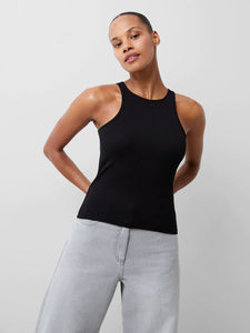 French Connection Rassia Sheryle Ribbed Tank Top - Black