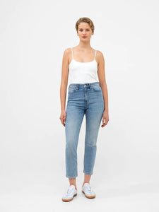 French Connection Stretch Denim Cigarette Fit Ankle Length Jeans - Bleach Wash