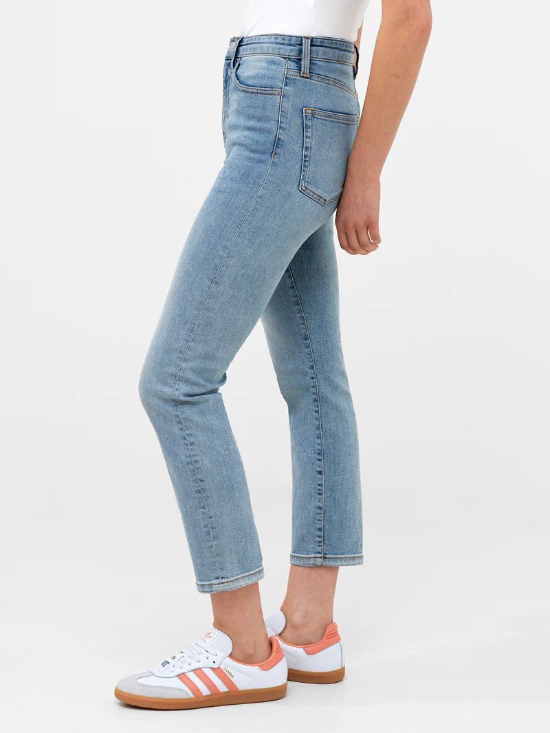 French Connection Stretch Denim Cigarette Fit Ankle Length Jeans - Bleach Wash