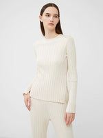Load image into Gallery viewer, French Connection Minar Eco Pleated Sweater - Classic Cream
