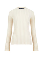 Load image into Gallery viewer, French Connection Minar Eco Pleated Sweater - Classic Cream
