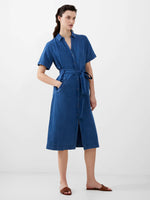 Load image into Gallery viewer, French Connection Zaves Chambray Denim Dress -  Light Vintage

